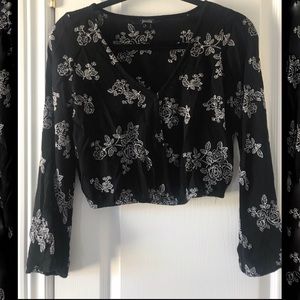 Forever 21 wrap crop top